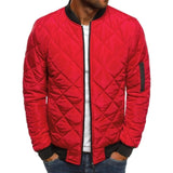Mrmt 2020 marca masculina casacos de algodão acolchoado cor sólida jaqueta masculina rhombus costura algodão homem jaquetas casaco para masculino